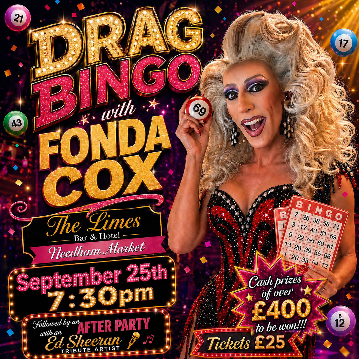 Drag Bingo at The Limes Hotel