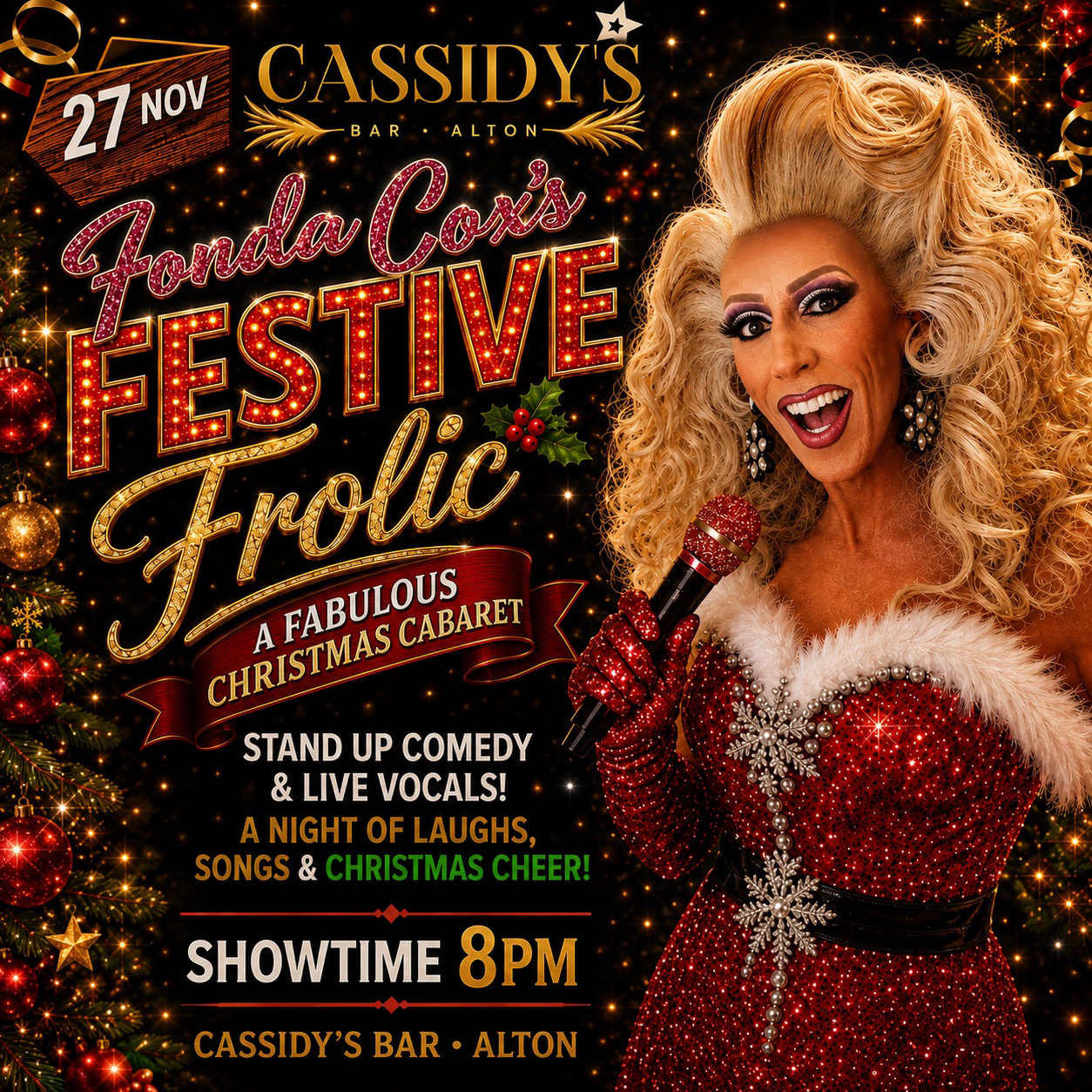 11-27 Fonda at Cassidys for Christmas