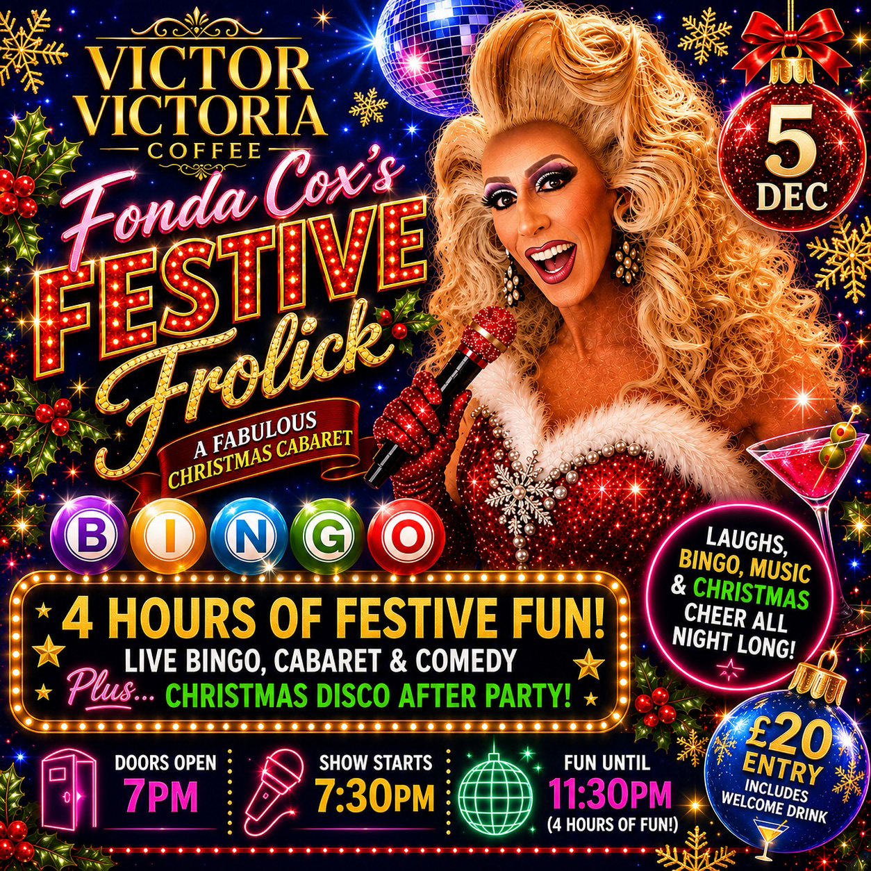 Fondas Festive Frolic at Victor Victoria