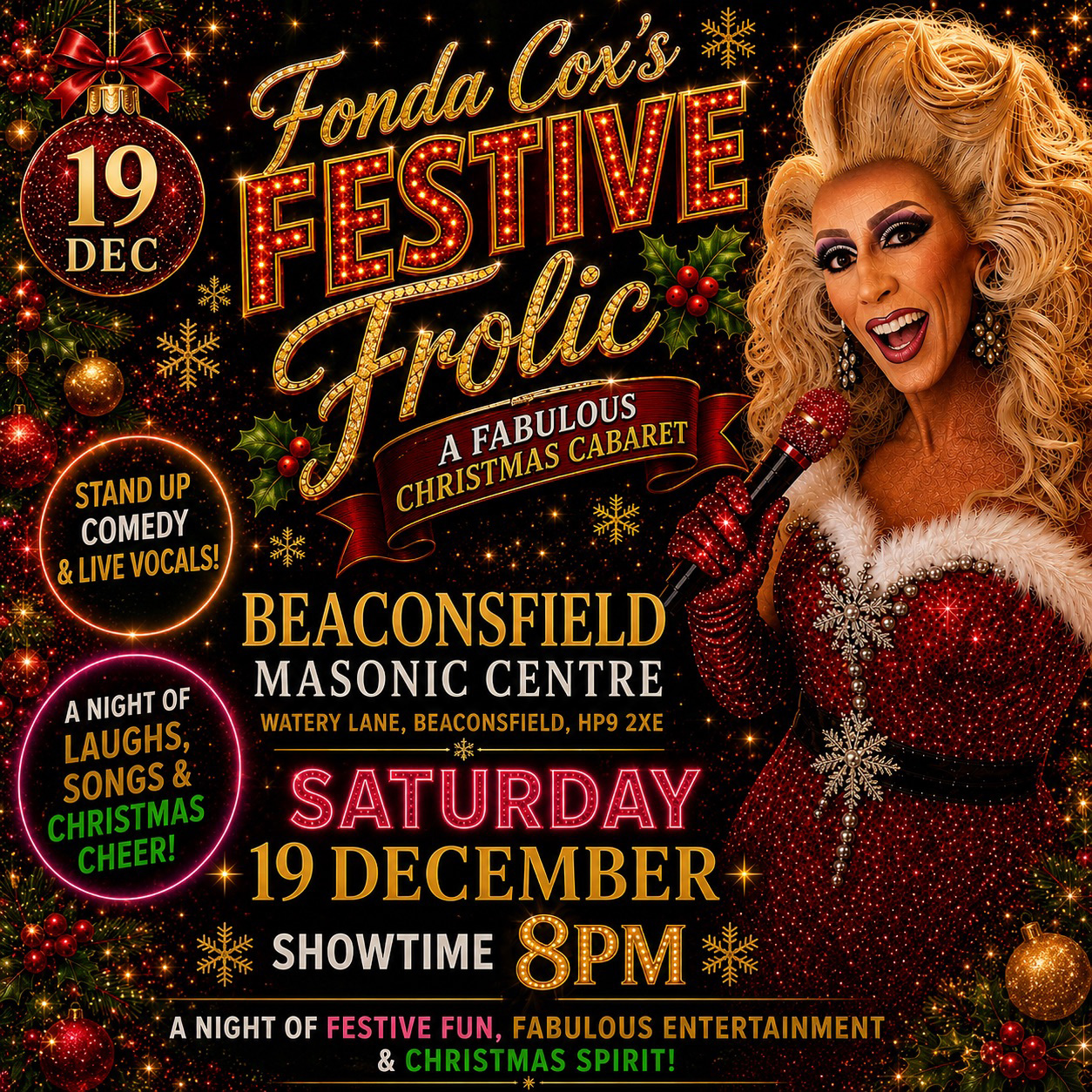 12-19 Fondas Festive Frolic at Beaconsfield Masonic Centre