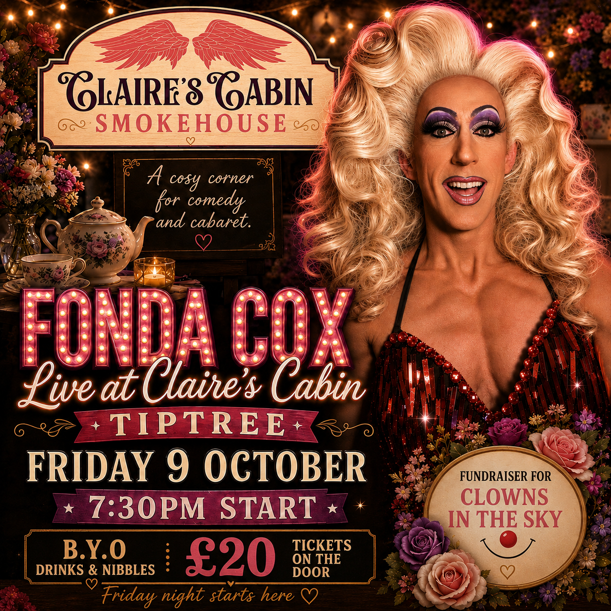 Fonda Cox at Claire's Cabin Tiptree